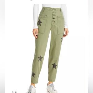 Pistola Tammy Star Trousers Size 24 Green Black